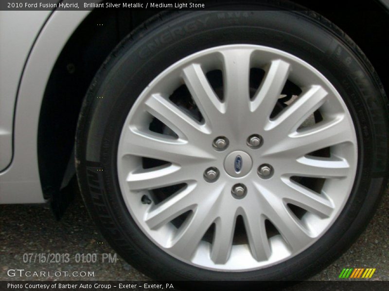 Brilliant Silver Metallic / Medium Light Stone 2010 Ford Fusion Hybrid