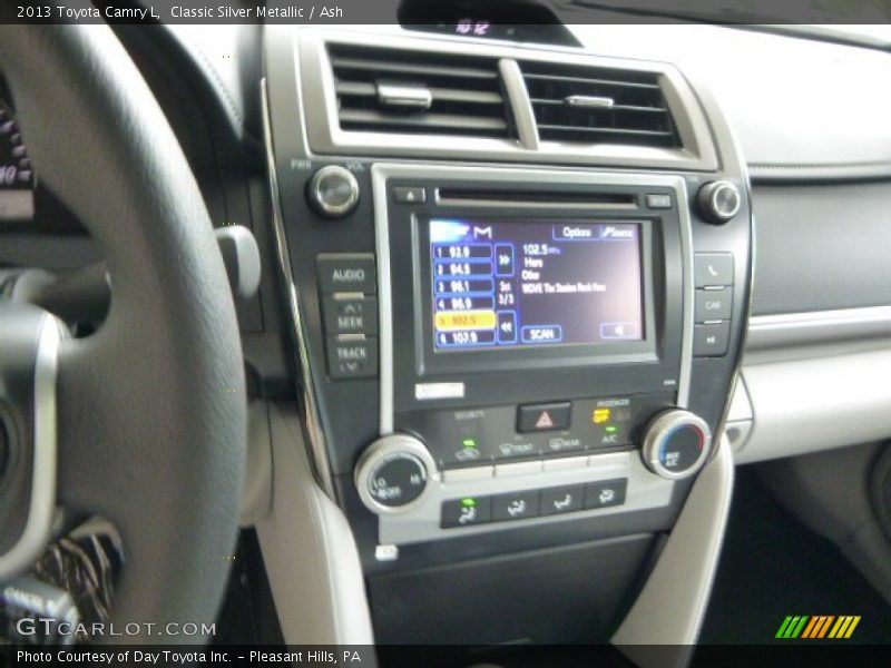 Classic Silver Metallic / Ash 2013 Toyota Camry L