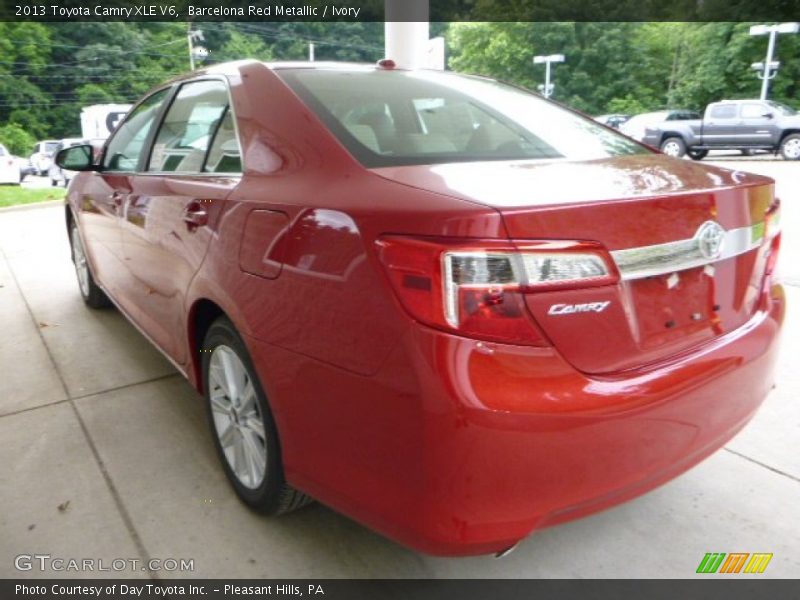 Barcelona Red Metallic / Ivory 2013 Toyota Camry XLE V6