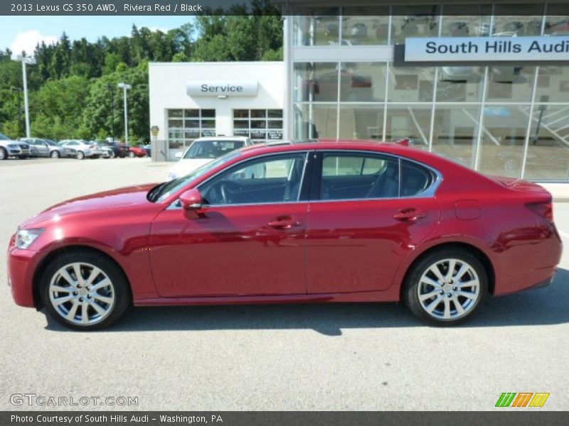 Riviera Red / Black 2013 Lexus GS 350 AWD