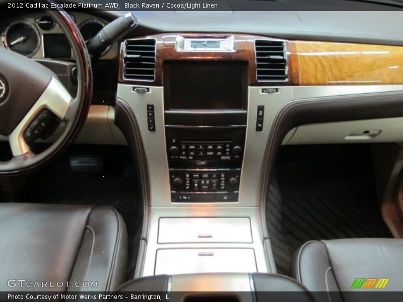 Black Raven / Cocoa/Light Linen 2012 Cadillac Escalade Platinum AWD