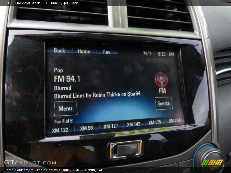 Black / Jet Black 2013 Chevrolet Malibu LT