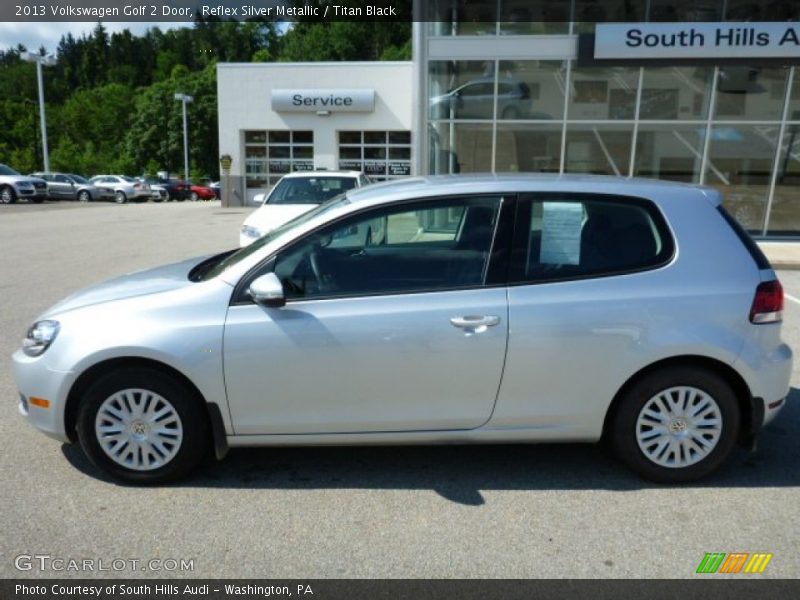 Reflex Silver Metallic / Titan Black 2013 Volkswagen Golf 2 Door
