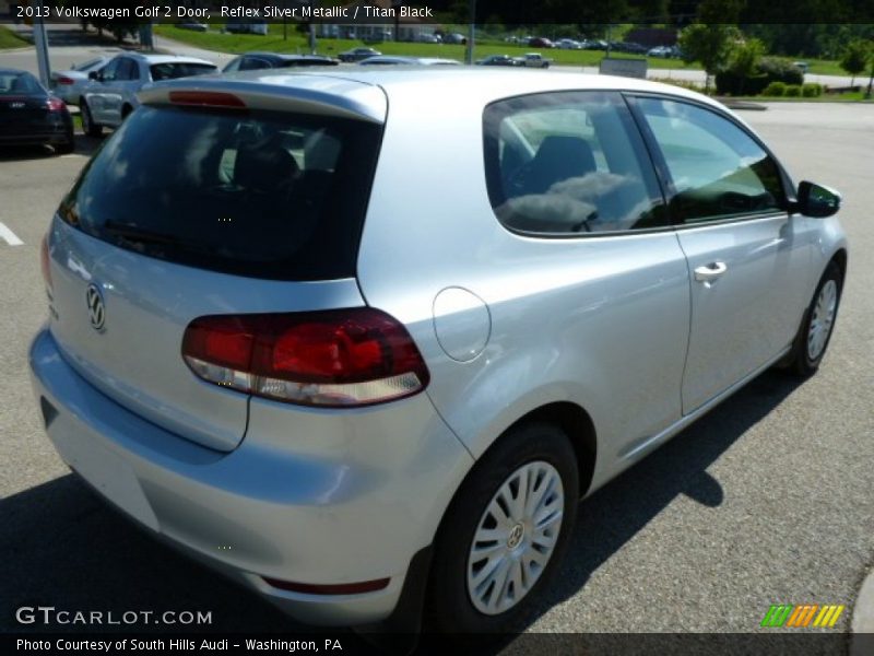Reflex Silver Metallic / Titan Black 2013 Volkswagen Golf 2 Door