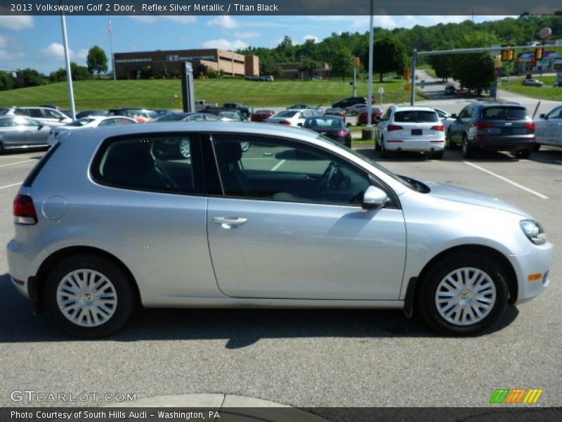 Reflex Silver Metallic / Titan Black 2013 Volkswagen Golf 2 Door