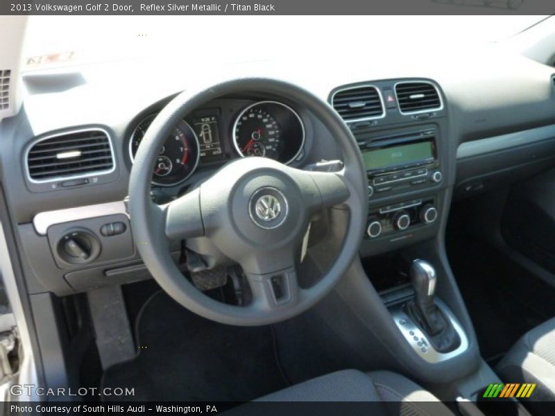Reflex Silver Metallic / Titan Black 2013 Volkswagen Golf 2 Door