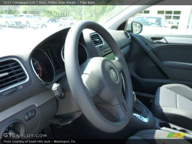 Reflex Silver Metallic / Titan Black 2013 Volkswagen Golf 2 Door