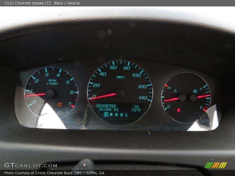 Black / Neutral 2012 Chevrolet Impala LTZ