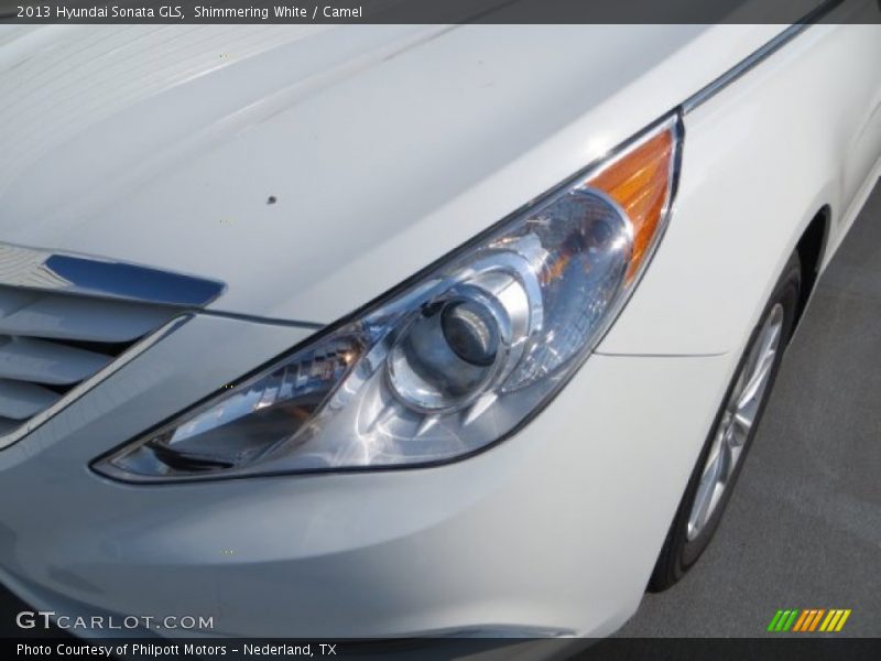 Shimmering White / Camel 2013 Hyundai Sonata GLS