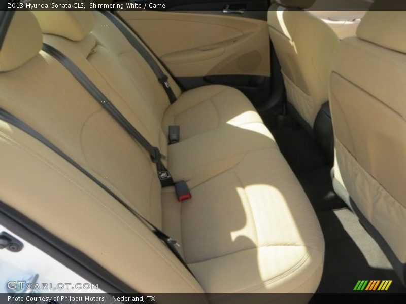 Shimmering White / Camel 2013 Hyundai Sonata GLS