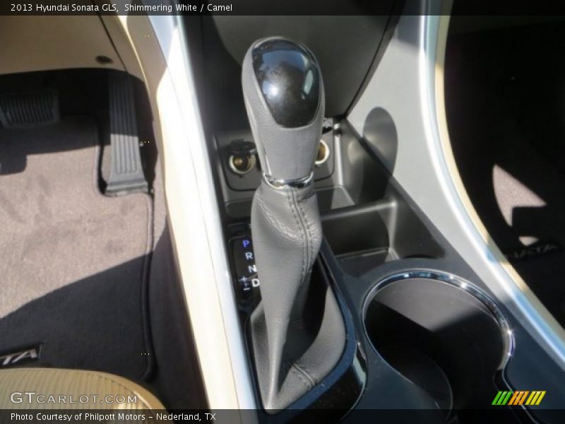 Shimmering White / Camel 2013 Hyundai Sonata GLS