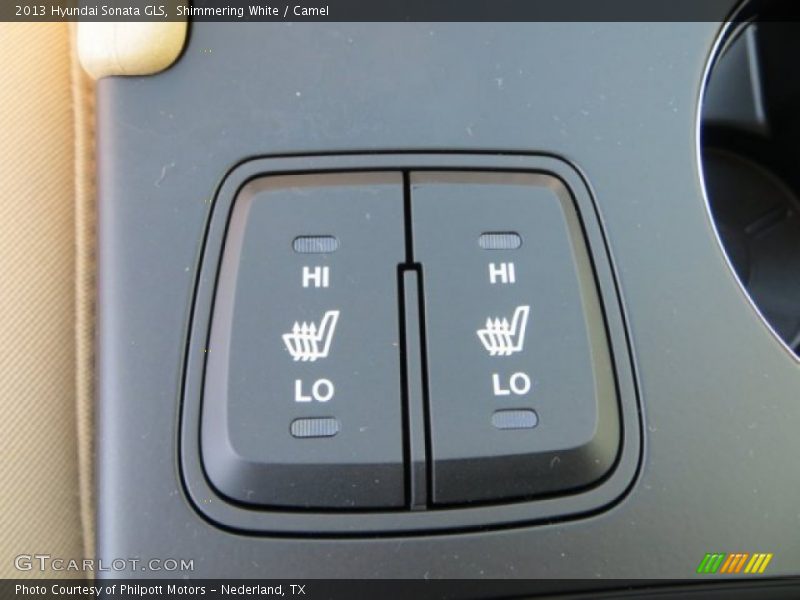 Shimmering White / Camel 2013 Hyundai Sonata GLS