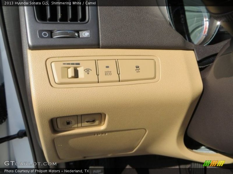 Shimmering White / Camel 2013 Hyundai Sonata GLS
