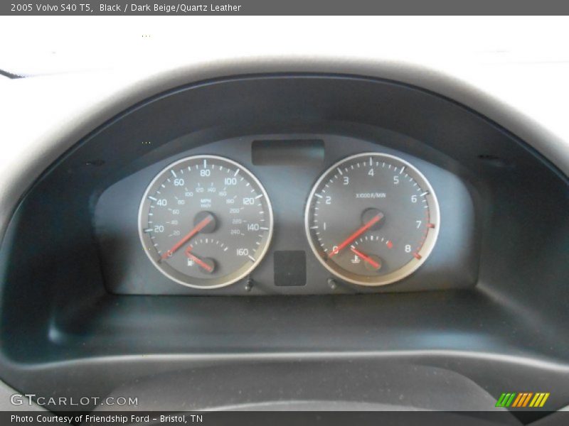 Black / Dark Beige/Quartz Leather 2005 Volvo S40 T5