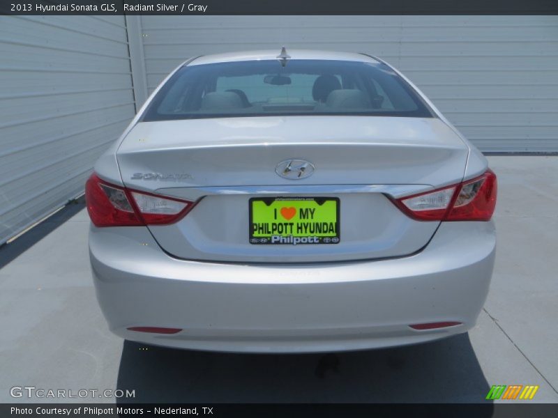 Radiant Silver / Gray 2013 Hyundai Sonata GLS
