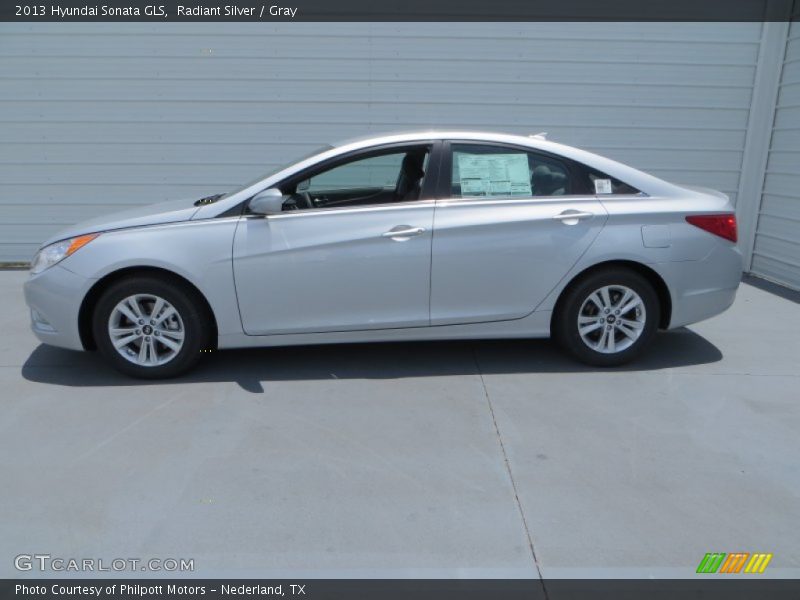 Radiant Silver / Gray 2013 Hyundai Sonata GLS