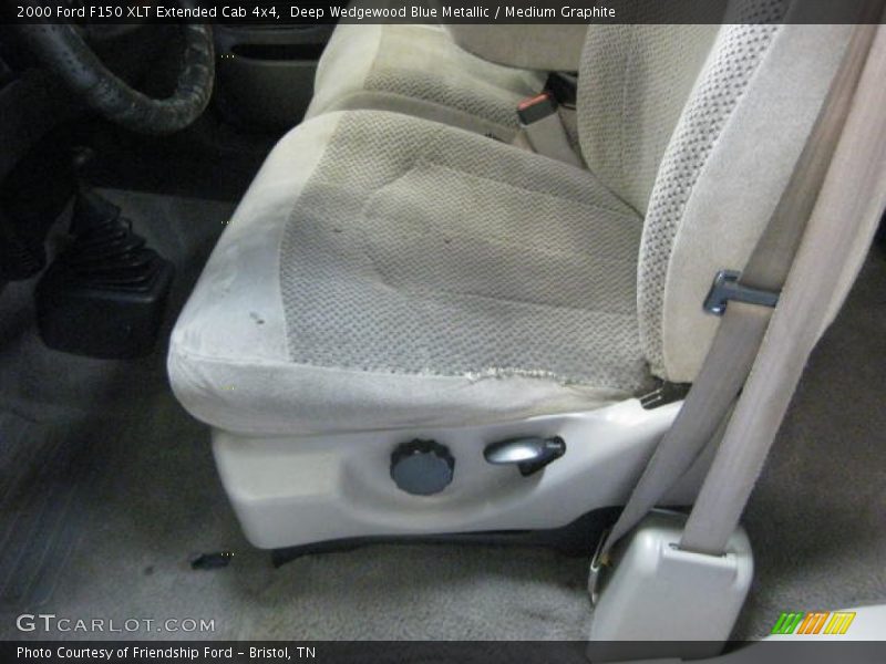 Deep Wedgewood Blue Metallic / Medium Graphite 2000 Ford F150 XLT Extended Cab 4x4