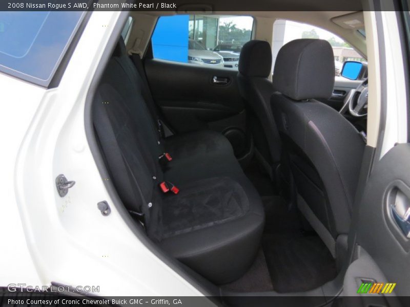 Phantom White Pearl / Black 2008 Nissan Rogue S AWD