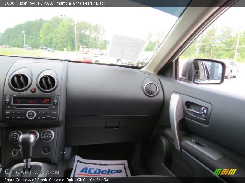 Phantom White Pearl / Black 2008 Nissan Rogue S AWD