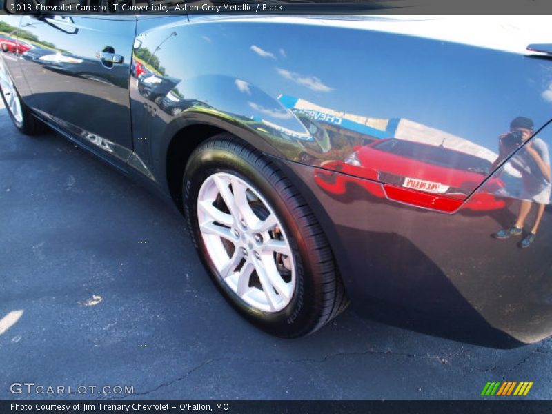 Ashen Gray Metallic / Black 2013 Chevrolet Camaro LT Convertible