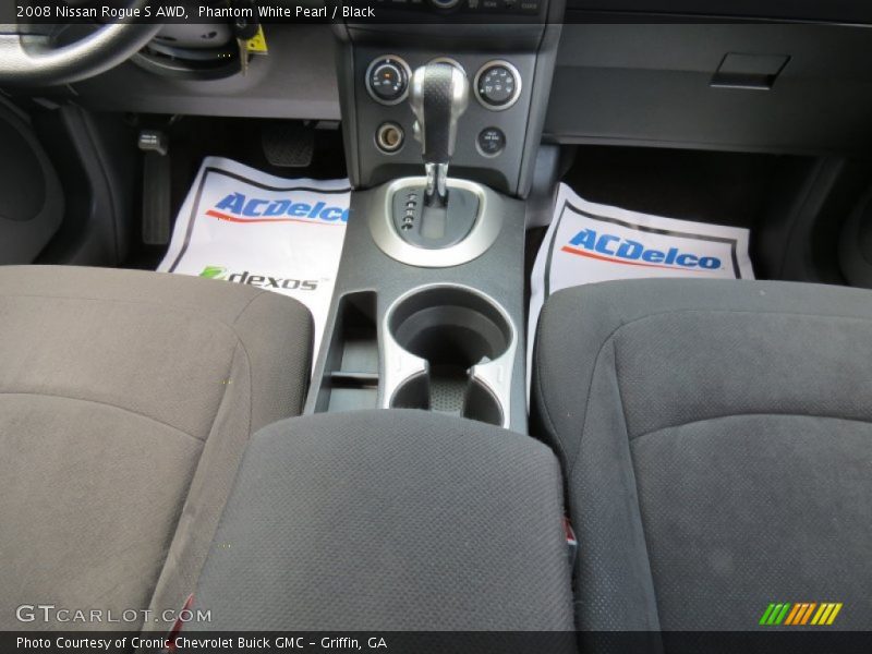 Phantom White Pearl / Black 2008 Nissan Rogue S AWD