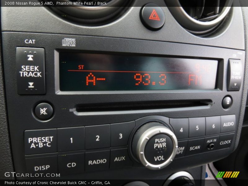 Phantom White Pearl / Black 2008 Nissan Rogue S AWD