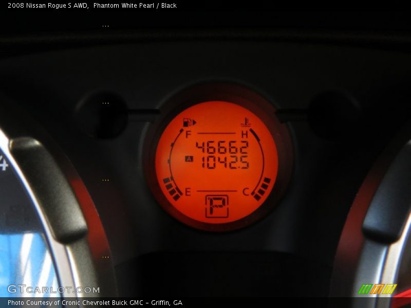 Phantom White Pearl / Black 2008 Nissan Rogue S AWD