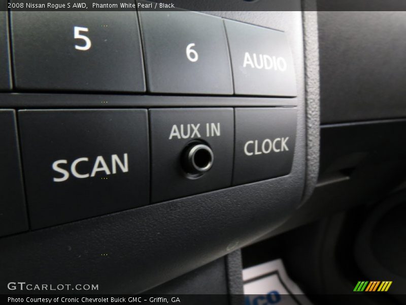Phantom White Pearl / Black 2008 Nissan Rogue S AWD