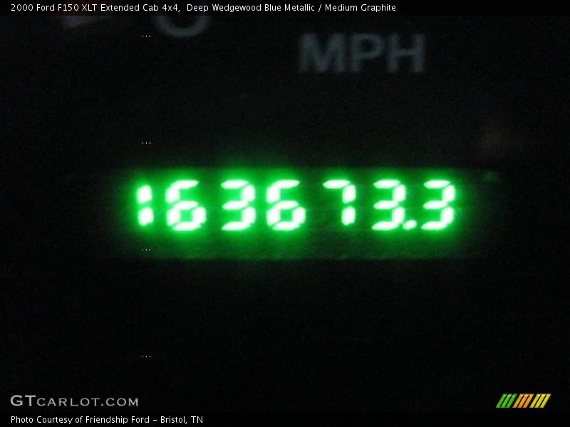 Deep Wedgewood Blue Metallic / Medium Graphite 2000 Ford F150 XLT Extended Cab 4x4