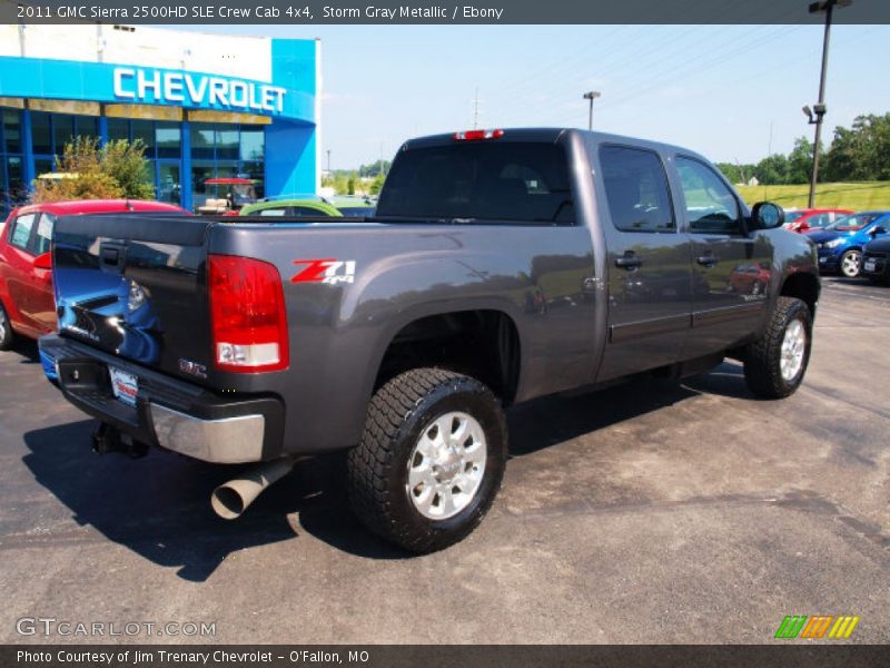 Storm Gray Metallic / Ebony 2011 GMC Sierra 2500HD SLE Crew Cab 4x4