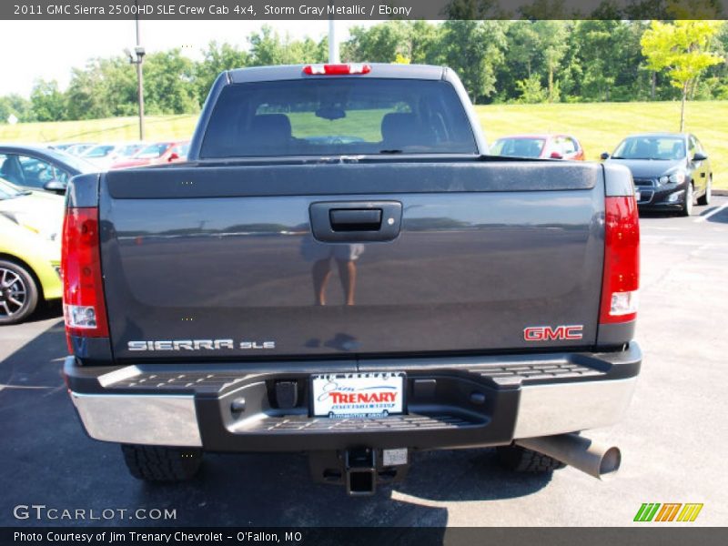Storm Gray Metallic / Ebony 2011 GMC Sierra 2500HD SLE Crew Cab 4x4