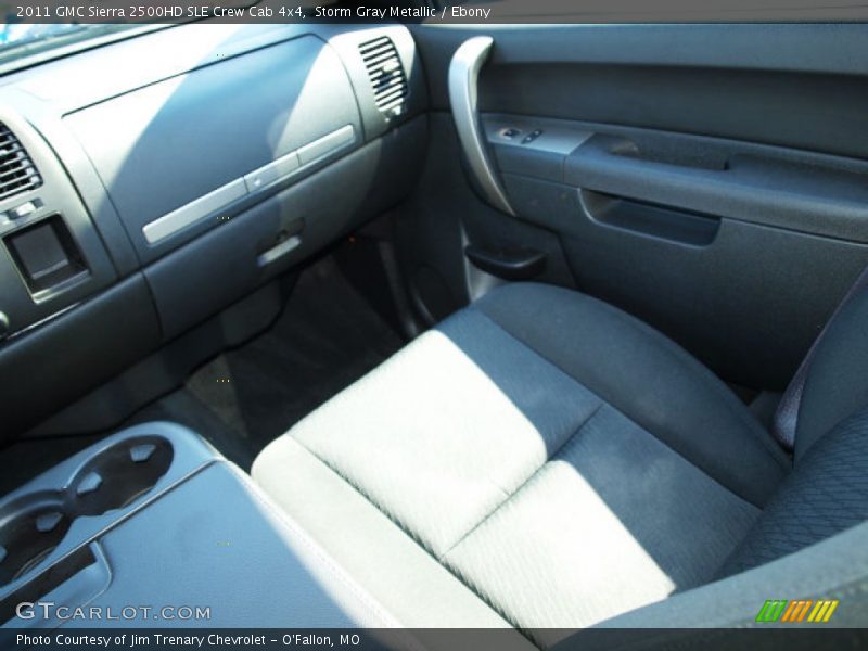 Storm Gray Metallic / Ebony 2011 GMC Sierra 2500HD SLE Crew Cab 4x4