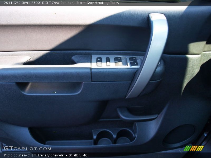 Storm Gray Metallic / Ebony 2011 GMC Sierra 2500HD SLE Crew Cab 4x4