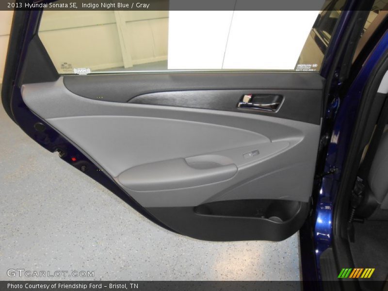 Indigo Night Blue / Gray 2013 Hyundai Sonata SE