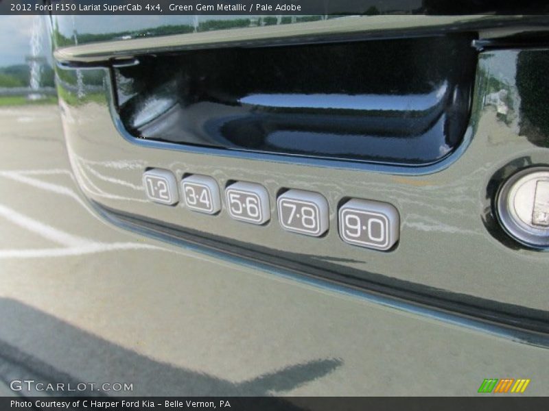 Green Gem Metallic / Pale Adobe 2012 Ford F150 Lariat SuperCab 4x4