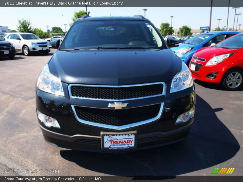 Black Granite Metallic / Ebony/Ebony 2011 Chevrolet Traverse LT