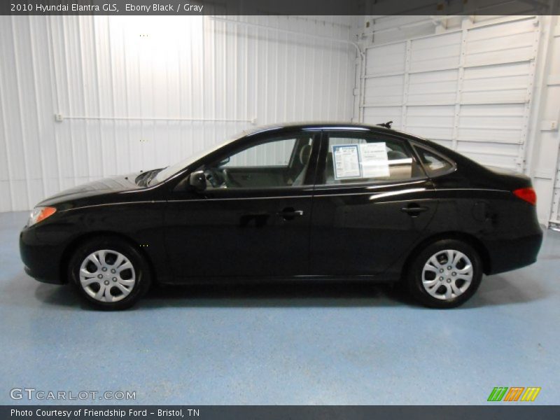 Ebony Black / Gray 2010 Hyundai Elantra GLS