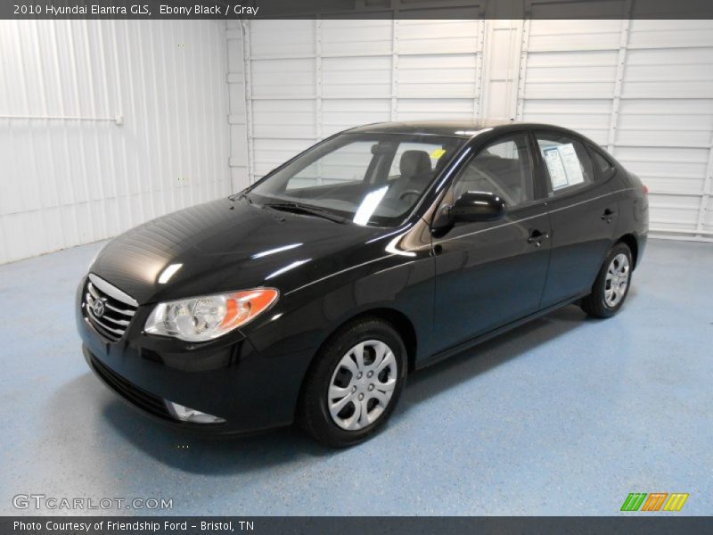 Ebony Black / Gray 2010 Hyundai Elantra GLS