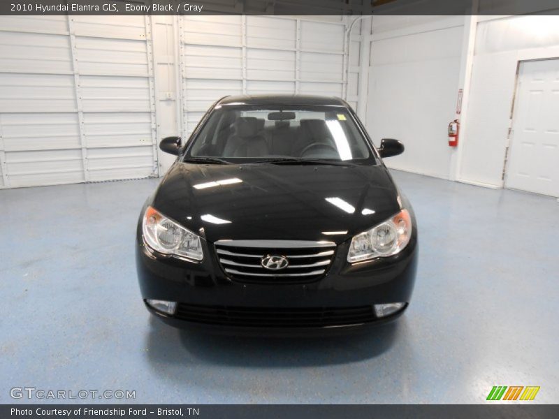 Ebony Black / Gray 2010 Hyundai Elantra GLS