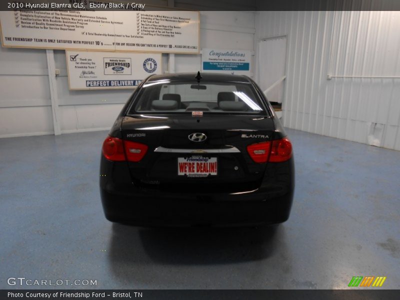 Ebony Black / Gray 2010 Hyundai Elantra GLS
