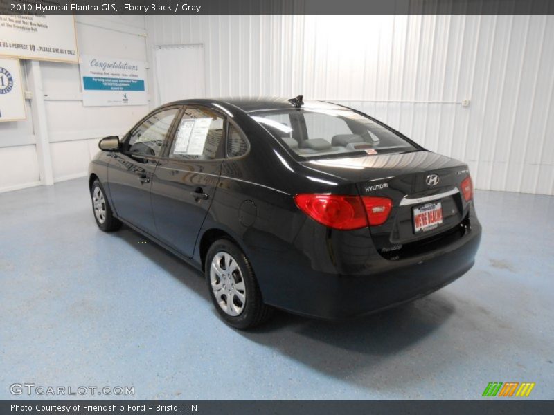 Ebony Black / Gray 2010 Hyundai Elantra GLS