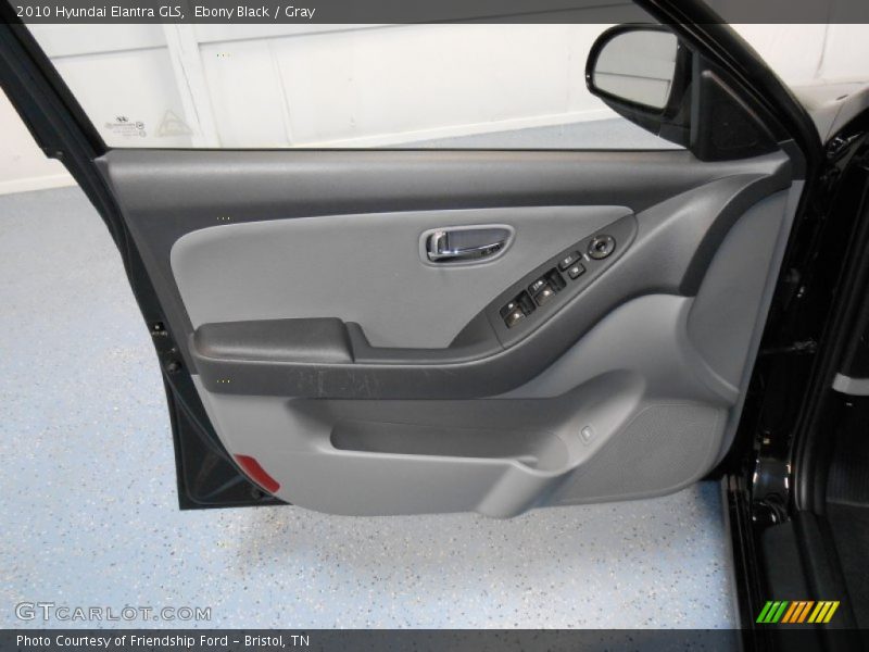 Ebony Black / Gray 2010 Hyundai Elantra GLS