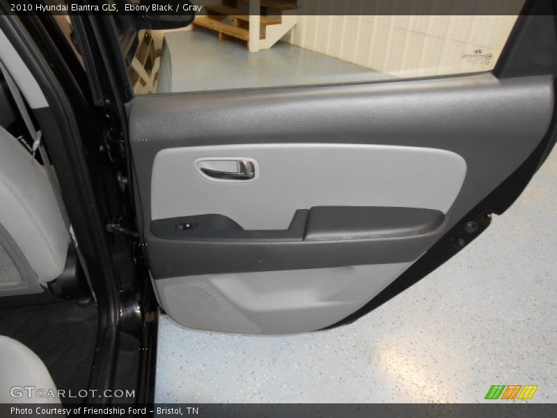Ebony Black / Gray 2010 Hyundai Elantra GLS