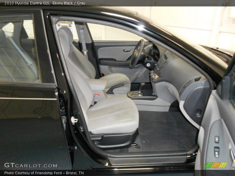 Ebony Black / Gray 2010 Hyundai Elantra GLS