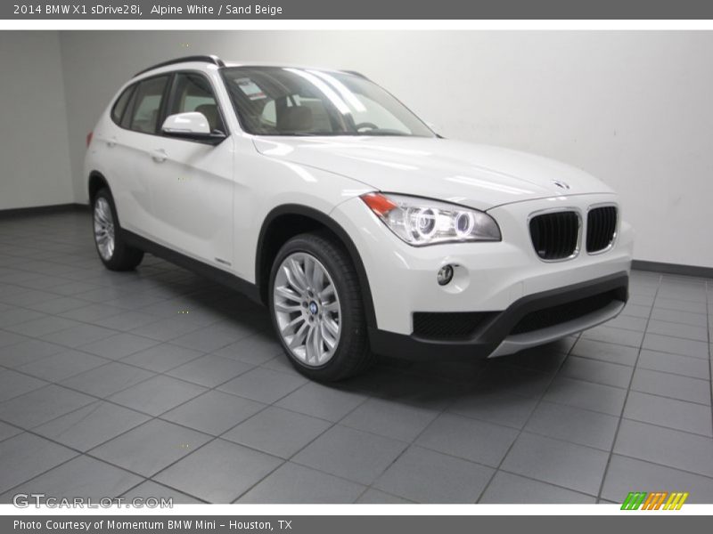 Alpine White / Sand Beige 2014 BMW X1 sDrive28i