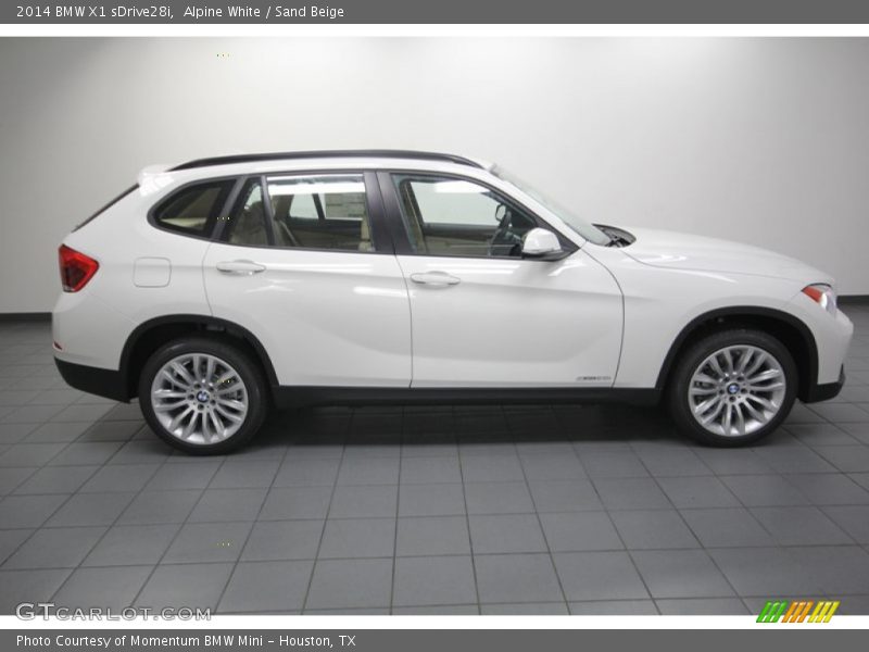 Alpine White / Sand Beige 2014 BMW X1 sDrive28i
