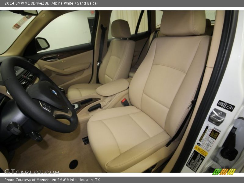 Alpine White / Sand Beige 2014 BMW X1 sDrive28i