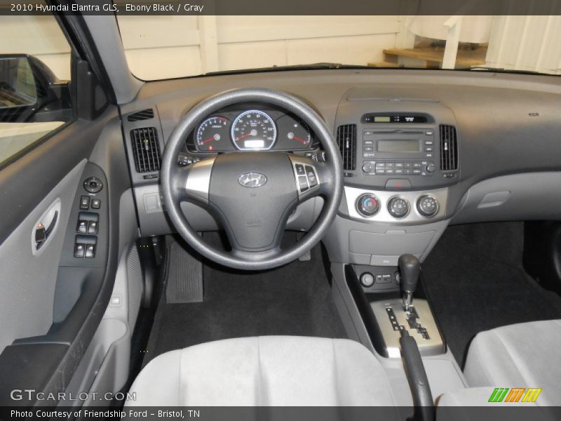 Ebony Black / Gray 2010 Hyundai Elantra GLS