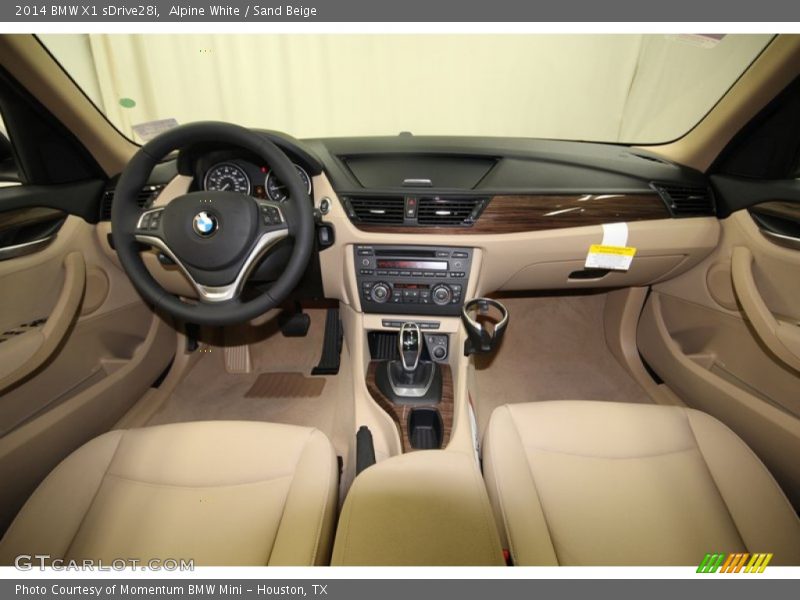 Alpine White / Sand Beige 2014 BMW X1 sDrive28i