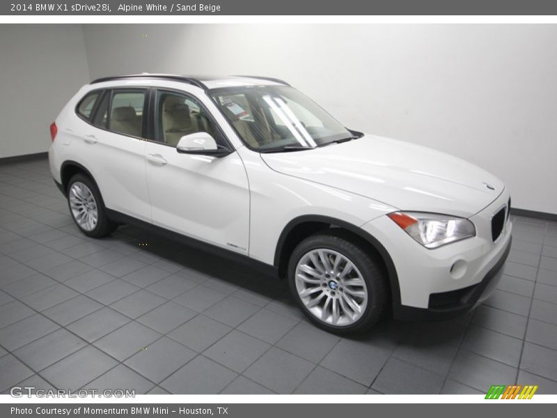 Alpine White / Sand Beige 2014 BMW X1 sDrive28i
